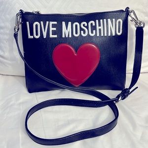 Love Moschino Crossbody leather bag.